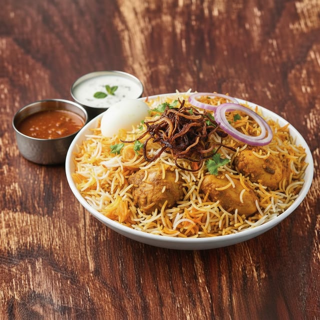 Hyderabadi Chicken Dum Biryani (GF).