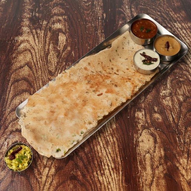 Masala Ravva Dosa (GF).
