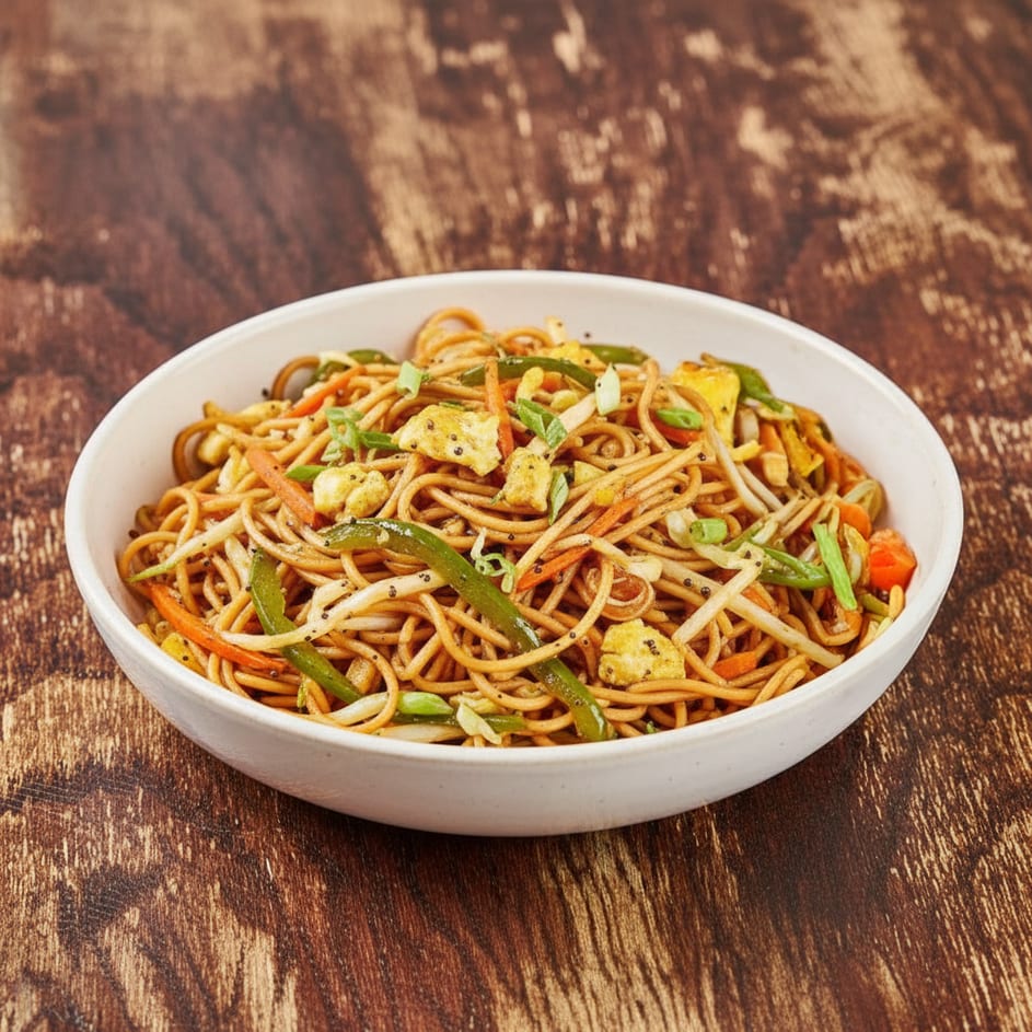 "Kareena Kapoor" Mixed Street Noodles (Veg, Egg, Chicken & Shrimp) (GF).