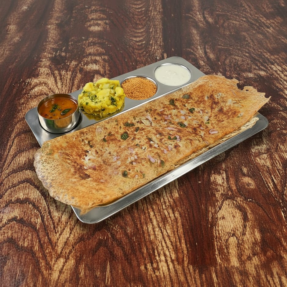Onion Ravva Dosa (GF).