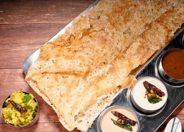 Masala Ravva Dosa (GF).