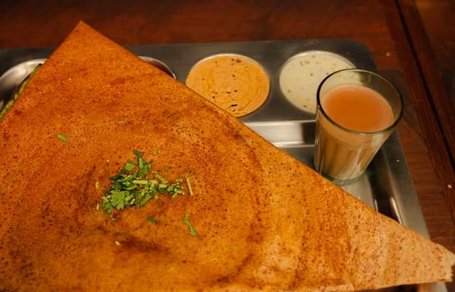Onion Masala Dosa (GF).